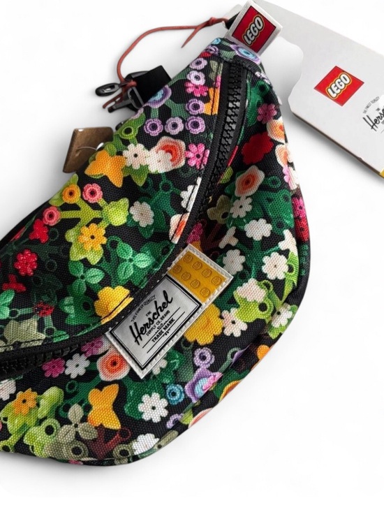 Herschel Supply Company Handbags - Herschel x LEGO Floral Black Waist Bag / Fanny Pack / Belt Bag Little Herschel